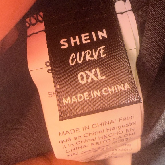 SHEIN Black and Floral Embroidered Blouse - Picture 8 of 9